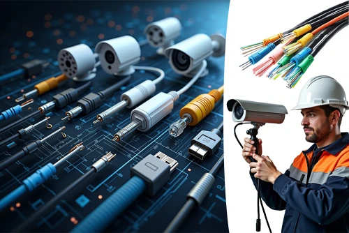 آموزش کابل کشی دوربین مداربسته سیمی
