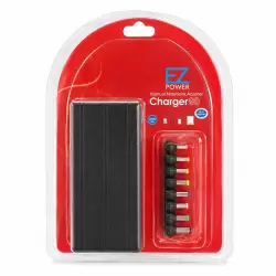 بسته‌بندی شارژر لپ‌تاپ EZ Power Charger 90 همراه ۸ سری تبدیل
