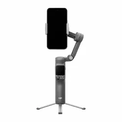 نمای رو به رو گیمبال DJI Osmo Mobile 8P با گوشی