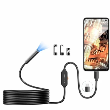 دوربین بازرسی شلنگی USB Depstech 86T-SM با کابل ۵ متری لنز 8.5 میلیمتر