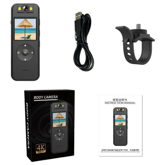 دوربین گیره ای CS09، مانیتور 2.7 اینچ، کیفیت تصویر 4K