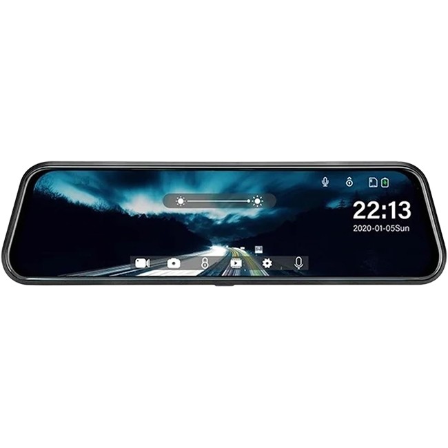 آینه مانیتوردار دو دوربین وای فای دار 2K مدل 120-DR هوشمند