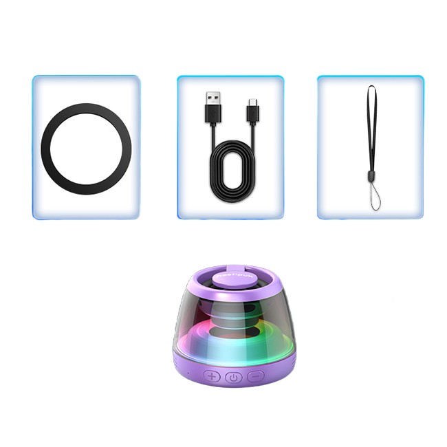 اسپیکر بلوتوثی مدل M2 RGB، مغناطیسی هوشمند