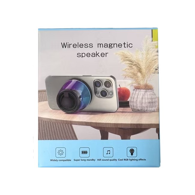 اسپیکر بلوتوثی مدل M2 RGB، مغناطیسی هوشمند