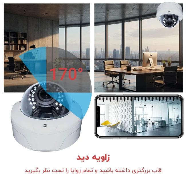 زاویه دید دوربین مدار بسته SN-502B