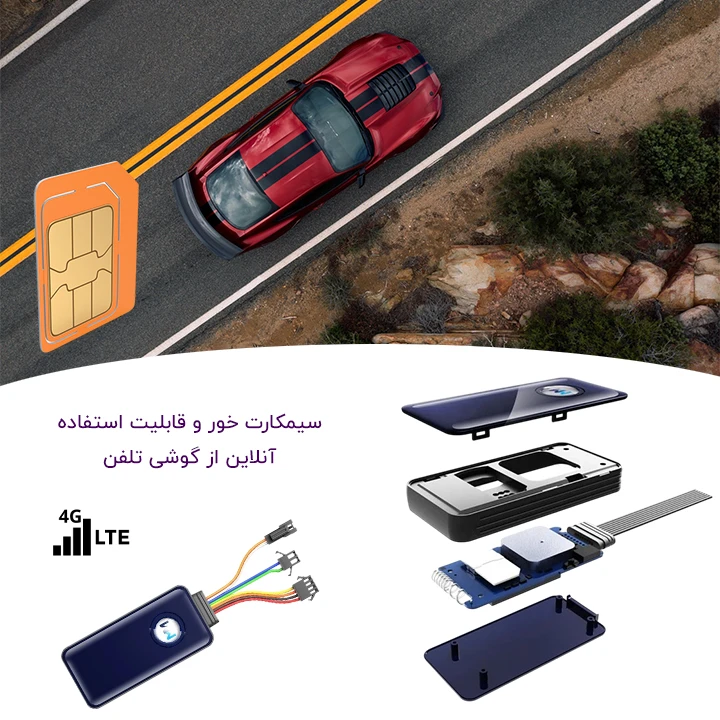 سیمکارت ردیاب خودرو و ماشین WanWayTech مدل G19S