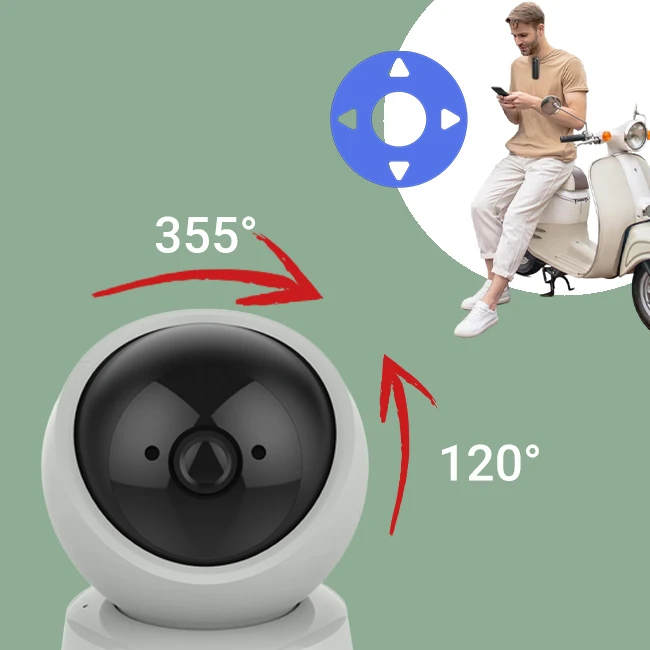 زاویه دید دوربین 360 درجه برایتون مدل briton 2112P8