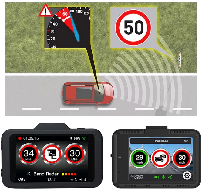 علائم راهنمایی رانندگی در دوربین خودرو داش کم