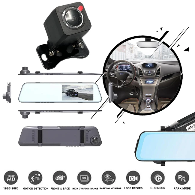 مشخصات کلی آینه مانیتور دار دو لنز CH6000