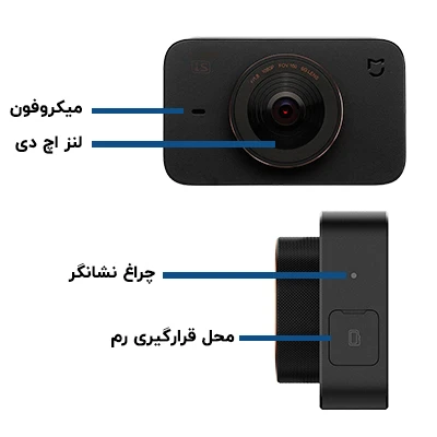کلید های کنترل دوربین خودروی Xiaomi Mi 1S