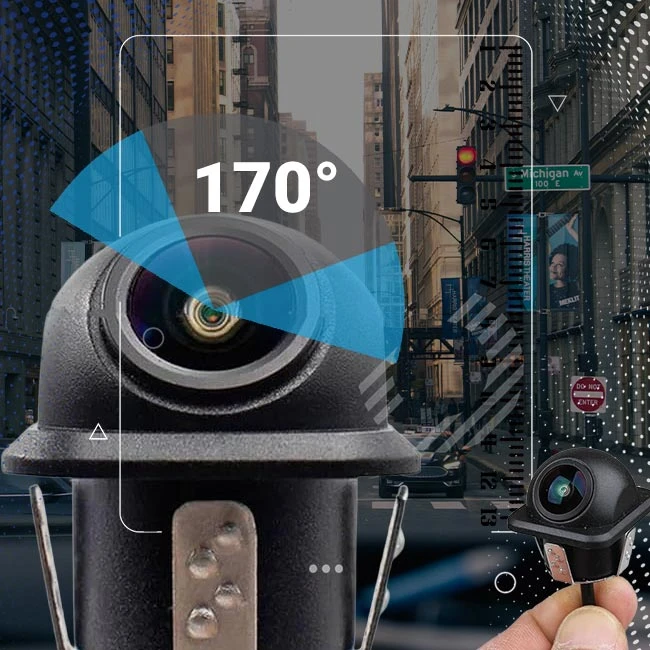 زاویه دید 170 درجه دوربین عقب خودرو HDT