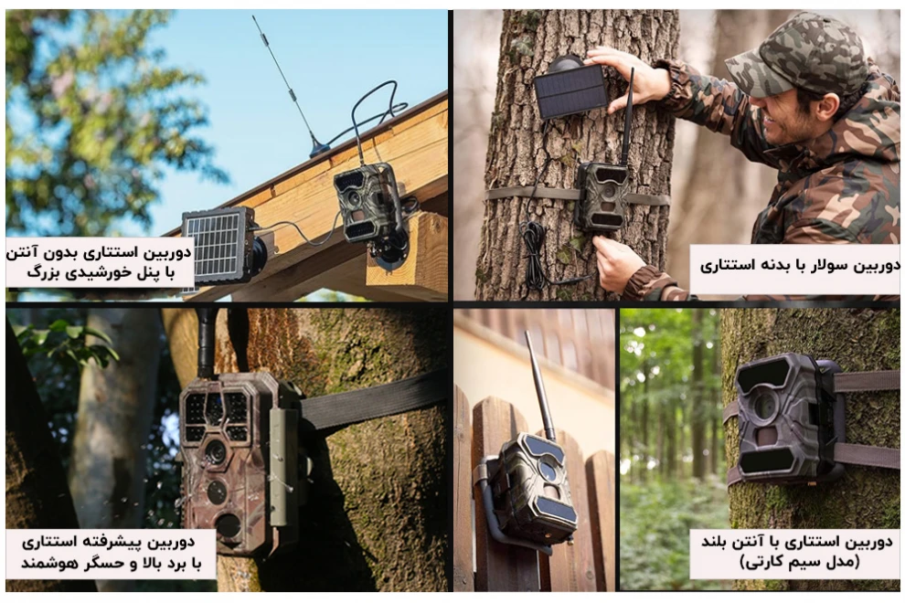 دوربین های سولار با بدنه استتاری و آنتن خورشیدی