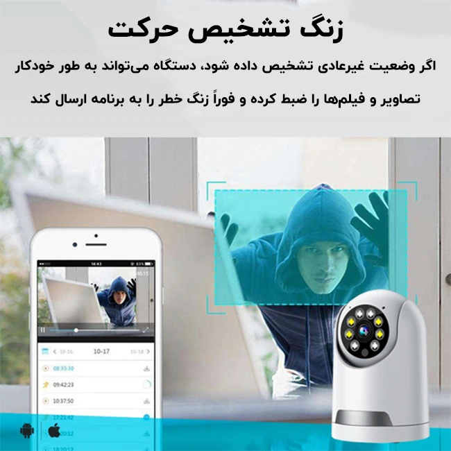 زنگ تشخیص حرکت دوربین پرستار کودک Q23S-F