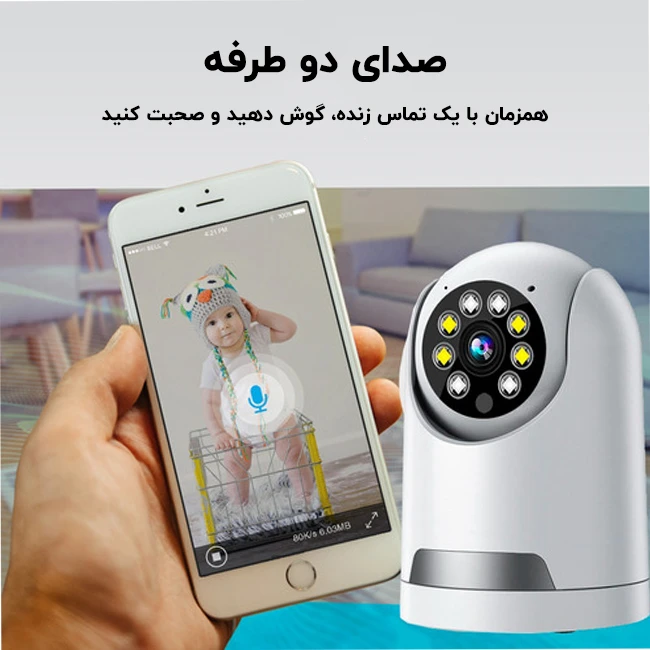 صدای دو طرفه دوربین پرستار کودک Q23S-F