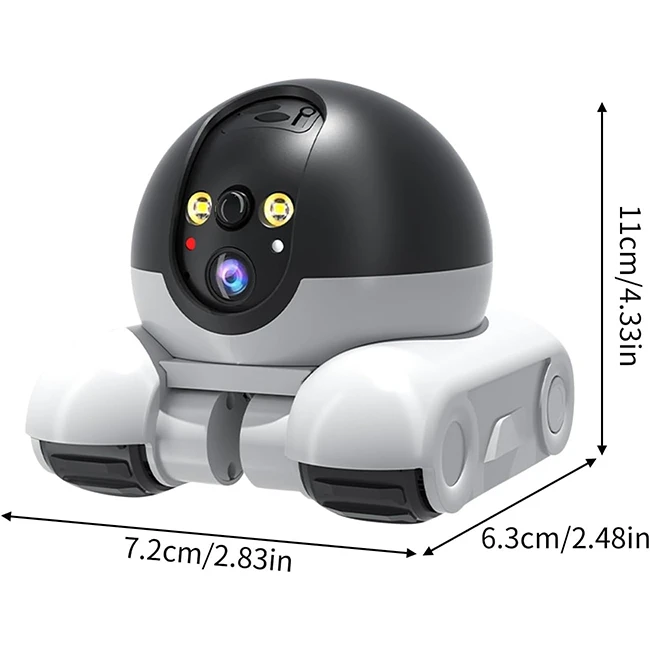 ابعاد تصویر دوربین رباتیک هوشمند گشت زن پَت ‌بادی PatrolBuddy