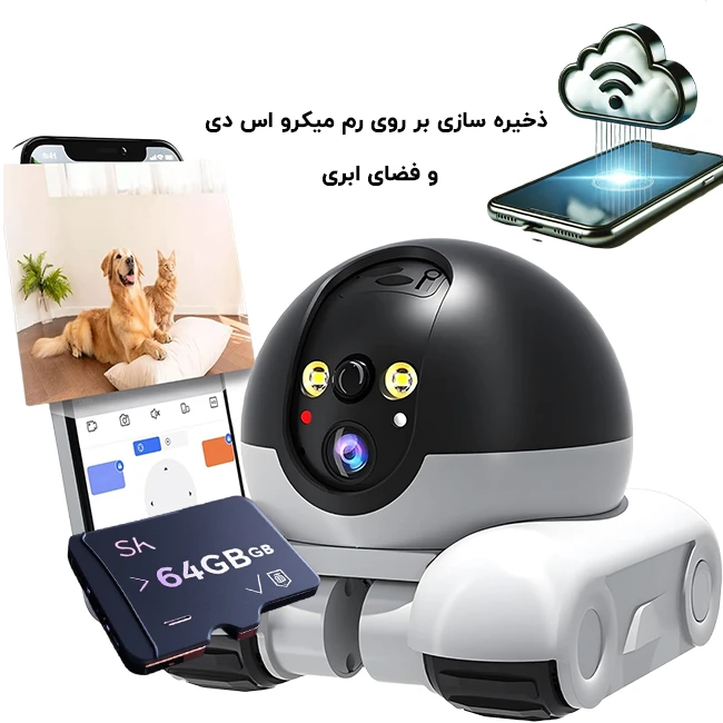 ذخیره سازی دوربین رباتیک هوشمند گشت زن پَت ‌بادی PatrolBuddy
