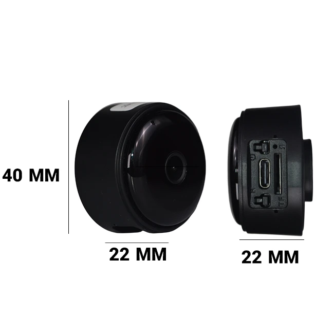 ابعاد دقیق دوربین کوچک وای فای مدل EYECAM PRO