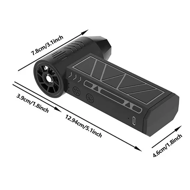 ابعاد مینی جت فن ZY7400-SEPRO