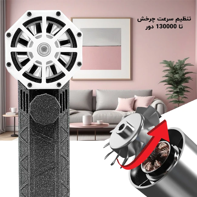 تنظیم سرعت چرخش مینی جت فن ZY7400-SEPRO