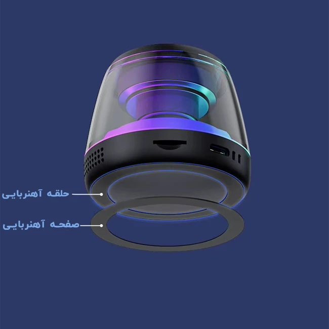 حلقه اتصال مگنتی اسپیکر وایرلس بلوتوثی مدل M2