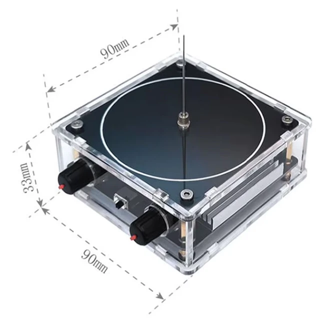ابعاد تسلا کویل بلوتوثی با پخش موسیقی TESLA COIL