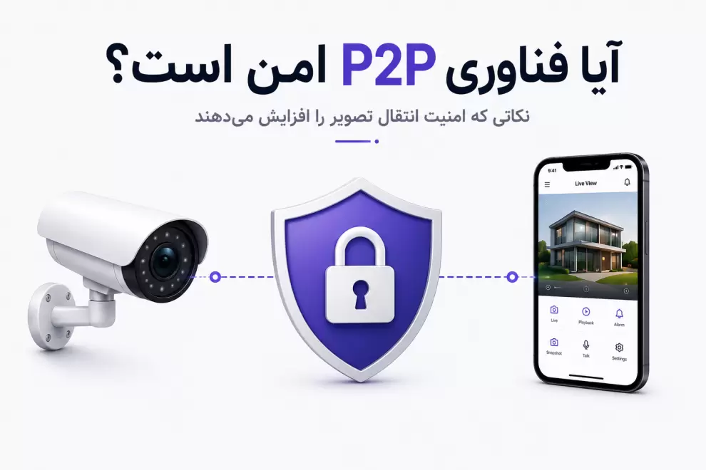 آیا فناوری P2P امن است؟ نمایش ارتباط امن میان دوربین مداربسته و تلفن همراه با لایه های امنیتی