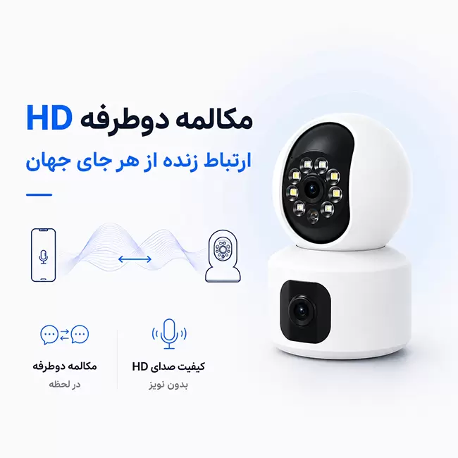 دوربین بیبی کم Z6 با قابلیت مکالمه دوطرفه HD و ارتباط زنده از هر جای جهان