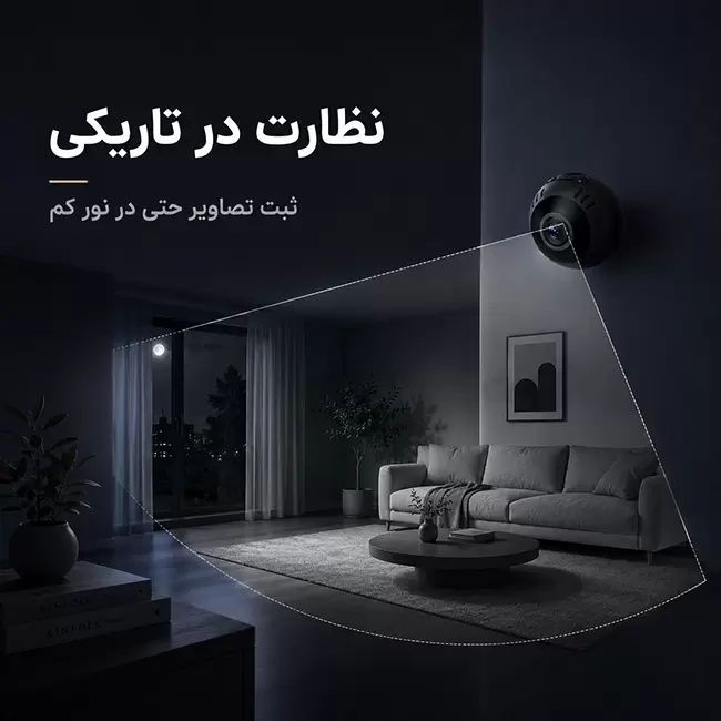 دوربین مخفی کوچک L30 با دید در شب مادون قرمز