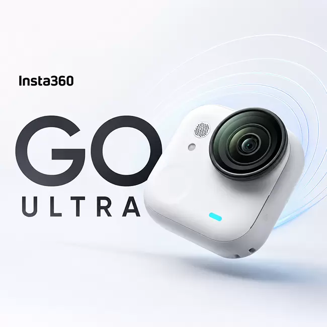 دوربین اکشن اینستا Insta360 مدل GO Ultra سفید با فیلم برداری 4K