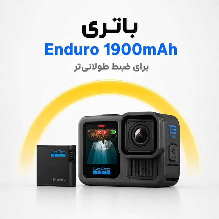 باتری 1900mah دوربین ورزشی gopro 13