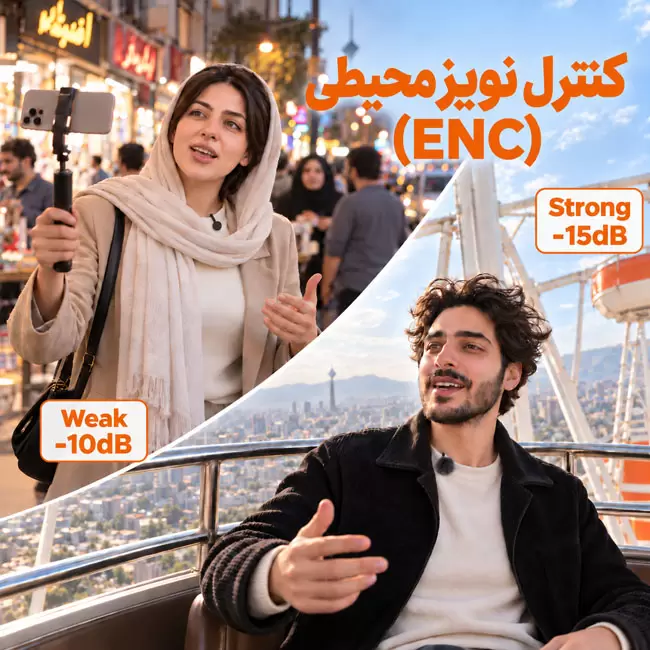 حذف نویز ENC میکروفون Hollyland LARK M2S