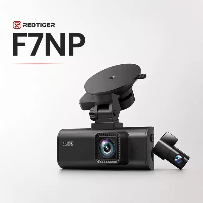 دوربین خودرو ثبت وقایع بیسیم REDTIGER F7NP دو دوربینه 4K
