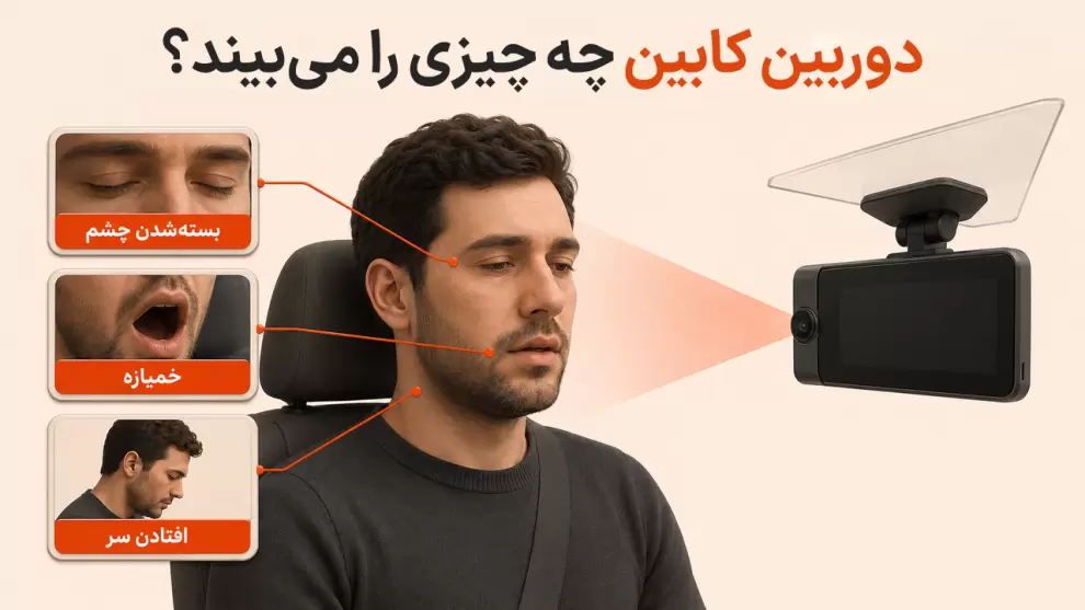 پایش چشم و صورت راننده با دوربین خودرو