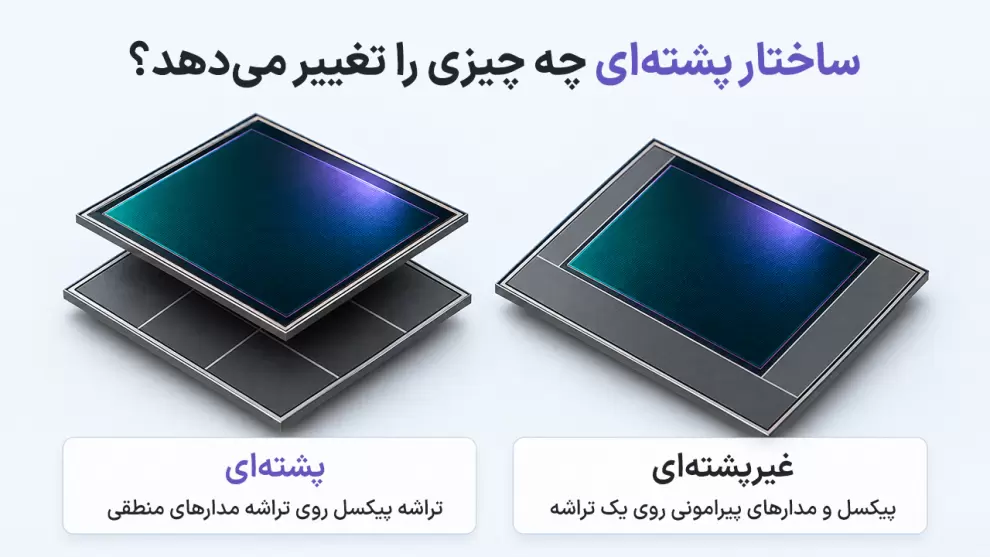 مقایسه ساختار حسگر پشته ای و غیرپشته ای