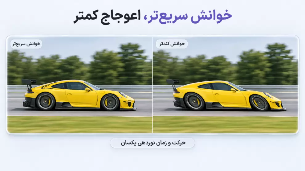تأثیر سرعت خوانش حسگر بر اعوجاج خودرو در حرکت