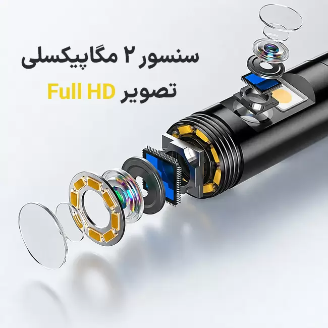 لنز و سنسور دوربین شلنگی P50 با تصویر Full HD