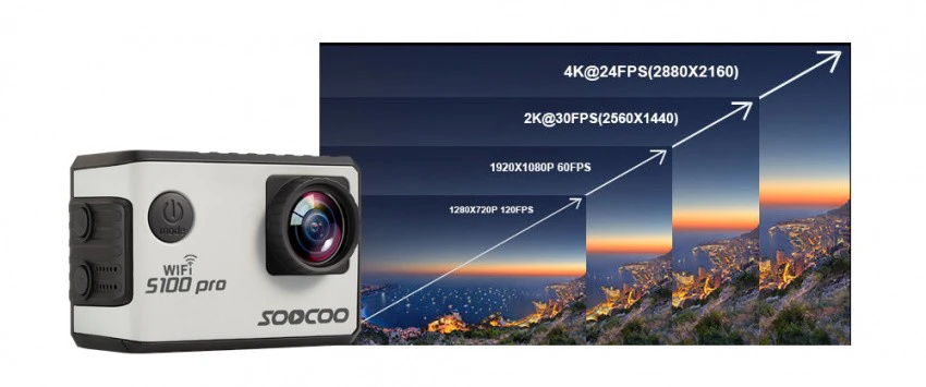 کیفیت دوربین SOOCOO S100Pro