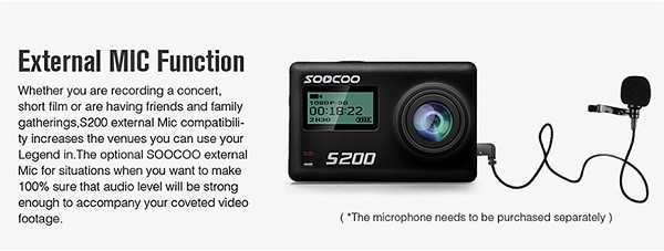 کنترل صدا و میکروفون خارجی Soocoo S200