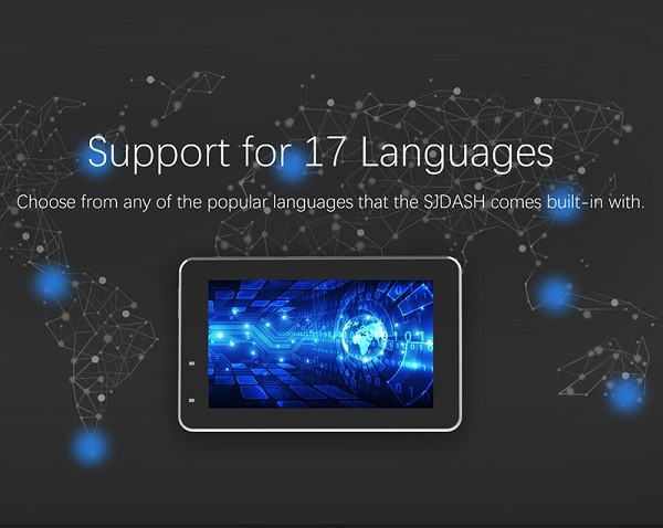 پشتیبانی 17 زبان دنیا در دوربین SJCAM SJDASH