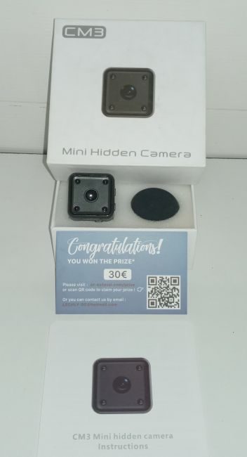 محتویات دوربین کوچک Mini Hidden Camera CM4
